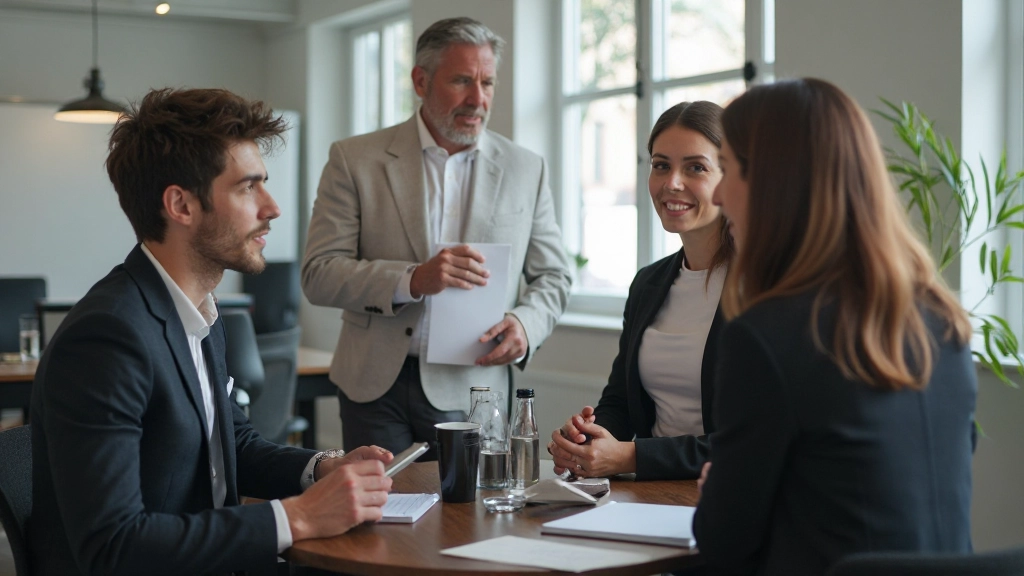 Succesvolle Nederlandse zakelijke omgeving met multiculturele professionals