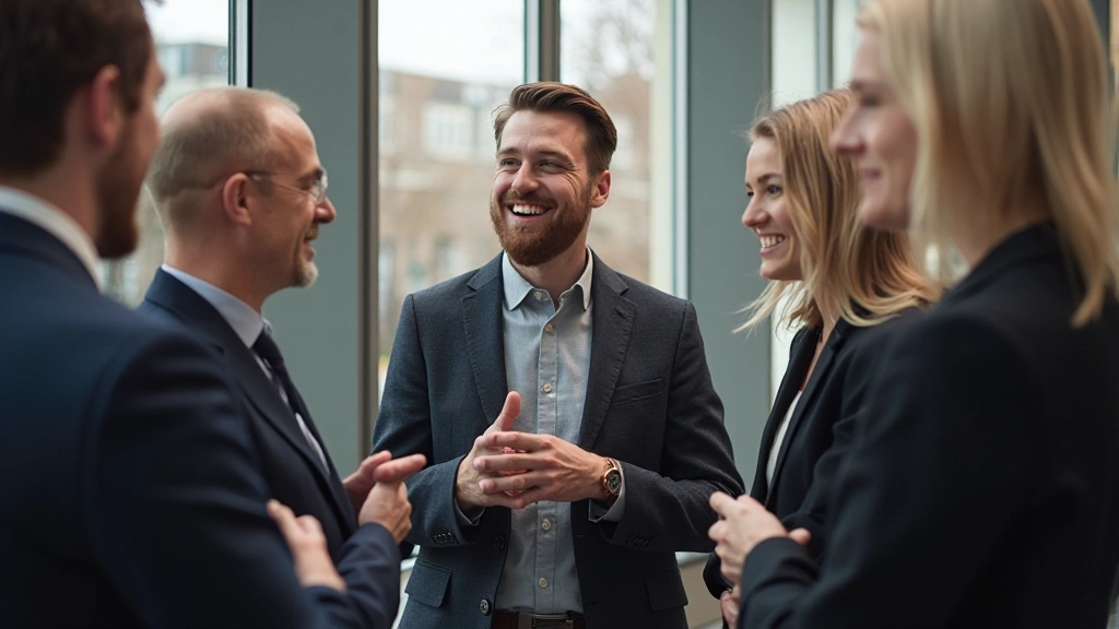 Groep professionals netwerken